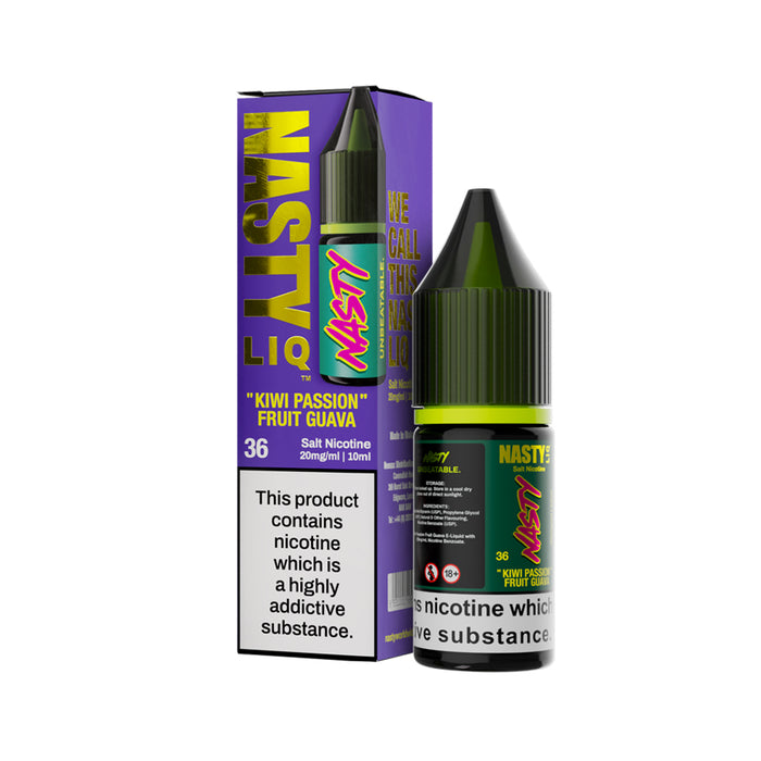 Kiwi Passionfruit Guava Nic Salt By Nasty Liq