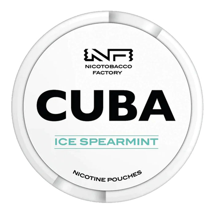 Ice Spearmint Nicotine Pouches by Cuba White