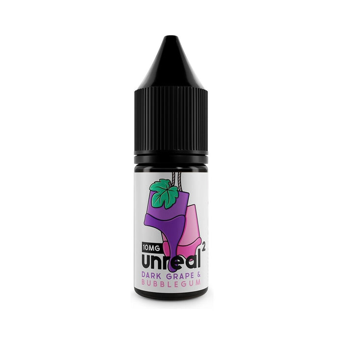 Dark Grape & Bubblegum 10mg Nic Salt E-Liquid by Unreal 2