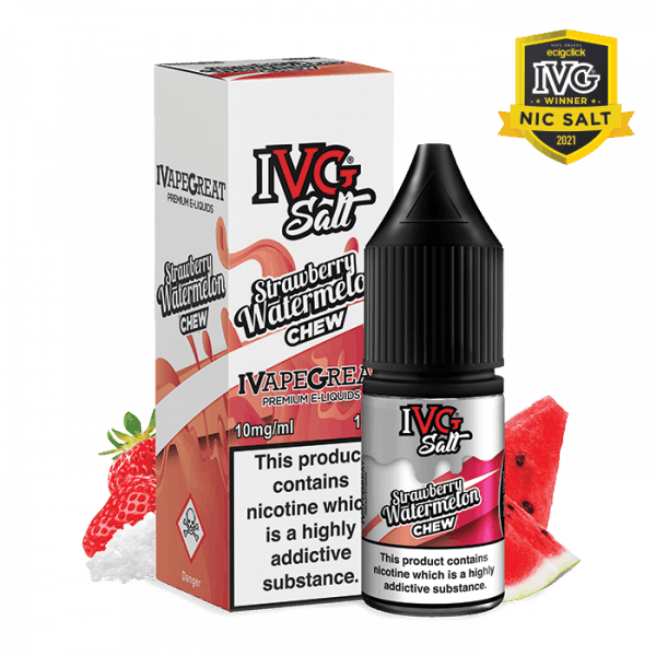 IVG Strawberry Watermelon Chew 10ml - I Love Vapour