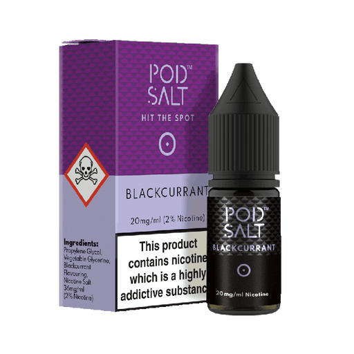 POD SALT BLACKCURRANT 10ML NICOTINE SALT E-LIQUID - I Love Vapour nic salts POD SALT