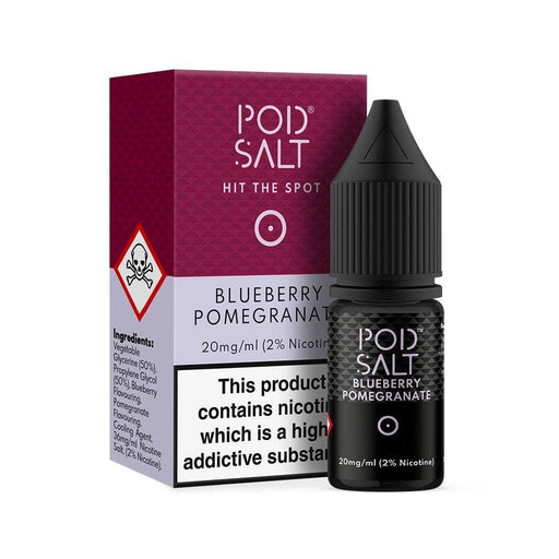 POD SALT BLUEBERRY POMEGRANATE 10ML NICOTINE SALT E-LIQUID - I Love Vapour