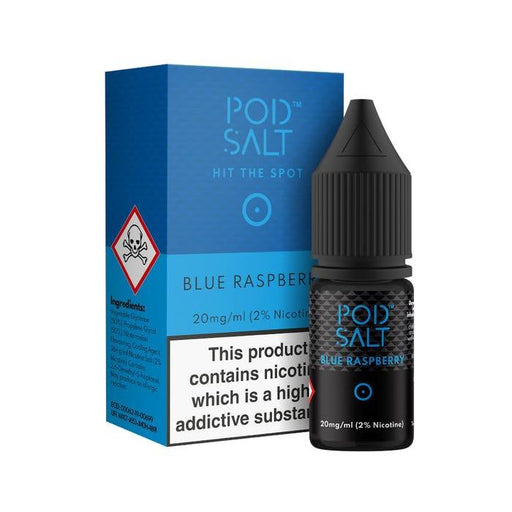 POD SALT BLUE RASPBERRY 10ML NICOTINE SALT E-LIQUID - I Love Vapour nic salts POD SALT