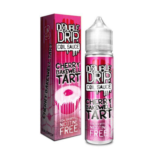 Double Drip E-Liquid Cherry Bakewell Tart Shortfill 50ml - I Love Vapour E-Juice Double Drip