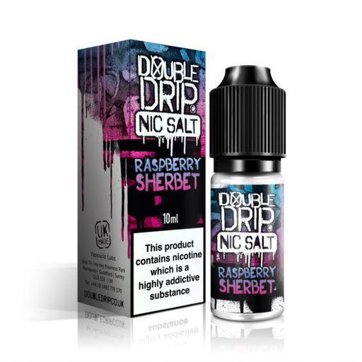 Double Drip Raspberry Sherbet Nic Salts E Liquid 10ml - I Love Vapour nic salts Double Drip