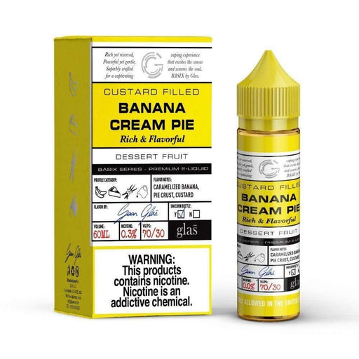 Glas Basix Series - Banana Cream Pie E-Liquid 50ml Short Fill - I Love Vapour E-Juice glas