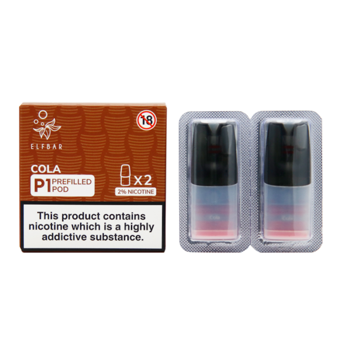 ElfBar Mate500 P1 Prefilled Pods By Elf Bar x 2 Cartridge Per Pack