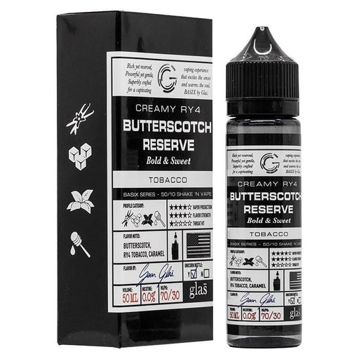 Glas Basix Series - Butterscotch Reserve E-Liquid 50ml Short Fill - I Love Vapour E-Liquid glas