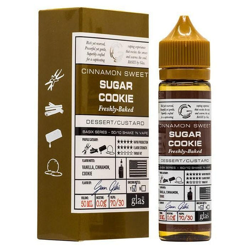 Glas Basix Series - Sugar Cookie E-Liquid 50ml Short Fill - I Love Vapour E-Liquid glas