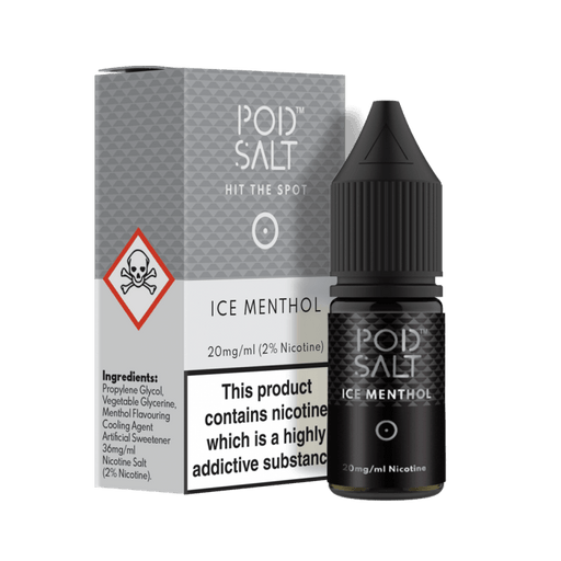 POD SALT ICE MENTHOL 10ML NICOTINE SALT E-LIQUID - I Love Vapour nic salts POD SALT