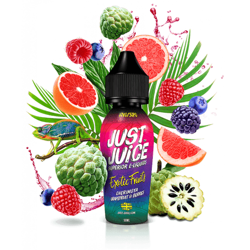 CHERIMOYA GRAPEFRUIT & BERRIES SHORTFILL ELIQUID BY JUST JUICE 50ml - I Love Vapour E-Juice Just Juice