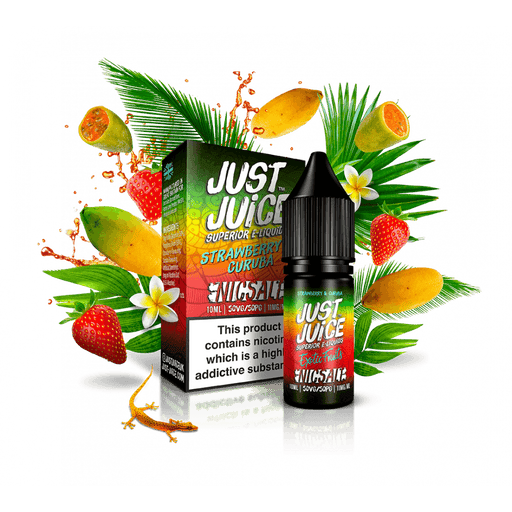 STRAWBERRY & CURUBA NIC SALT ELIQUID BY JUST JUICE - I Love Vapour E-Juice Just Juice