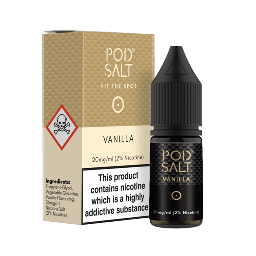 POD SALT VANILLA 10ML NICOTINE SALT E-LIQUID - I Love Vapour nic salts POD SALT